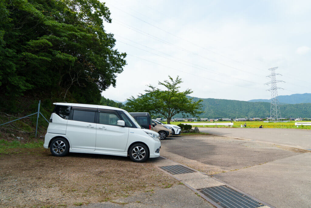 駐車場｜小浜市宮川ひまわり畑